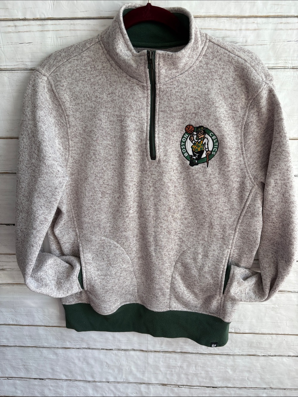 47 Brand Boston Celtics Quarter Zip Pull Over